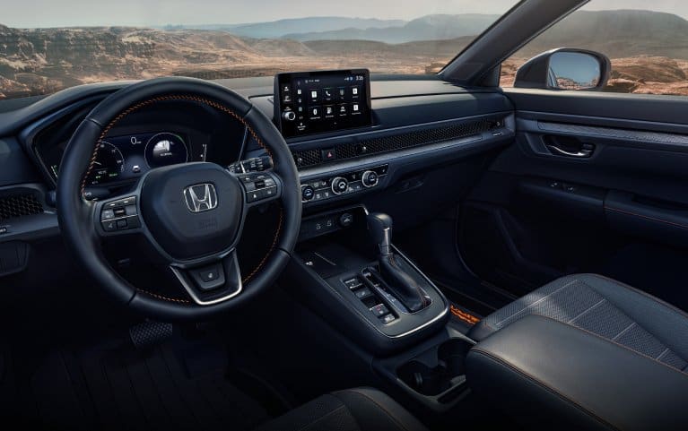 2027 Honda CR-V dashboard and infotainment screen (Compact Crossover SUV).